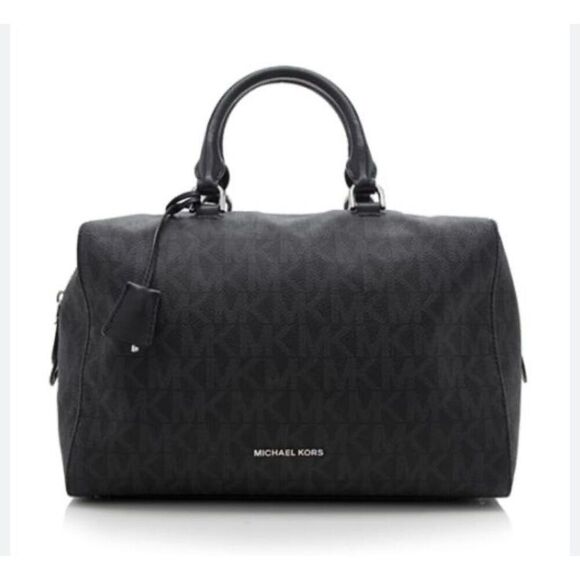 Michael Kors Kirby black signature logo satchel - Picture 1 of 11